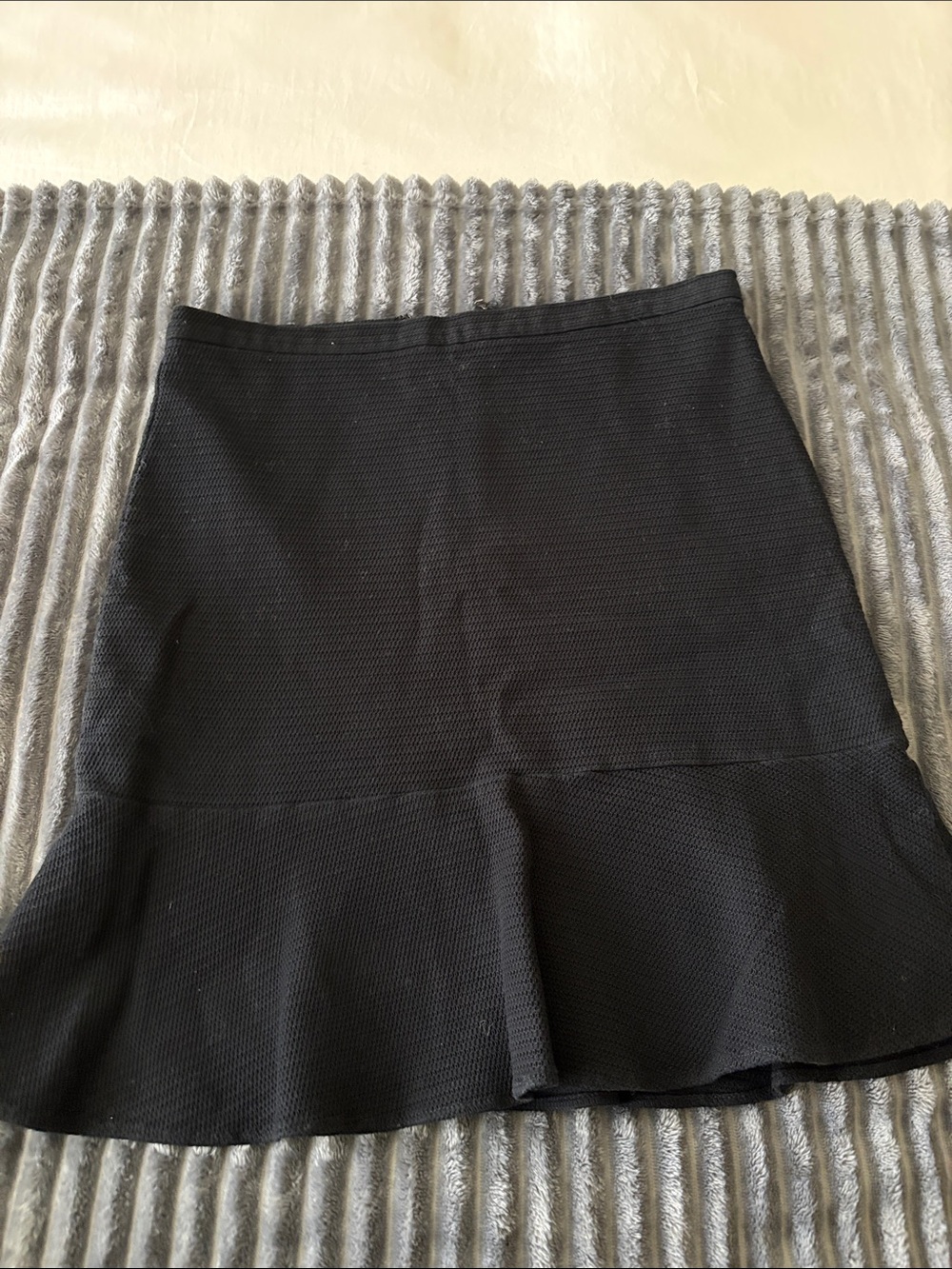 Ann Taylor Factory Black A-Line Flared Hem Skirt